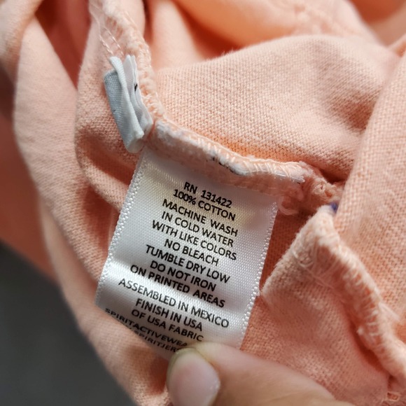 Disney Parks Women Top XS Orange Shirt Jersey Spirit Disneyland Resort Glitter - Picture 6 of 8